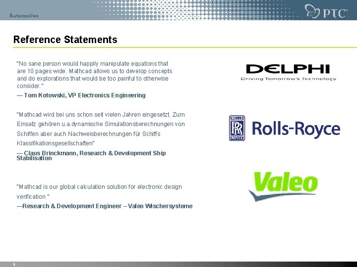 Reference Statements “No sane person would happily manipulate equations that are 10 pages wide. Reference Statements “No sane person would happily manipulate equations that are 10 pages wide.