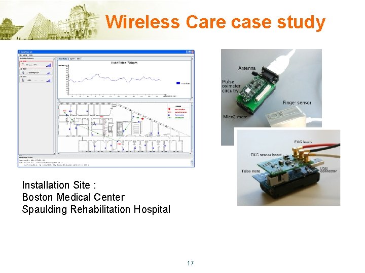 Wireless Care case study Installation Site : Boston Medical Center Spaulding Rehabilitation Hospital 17