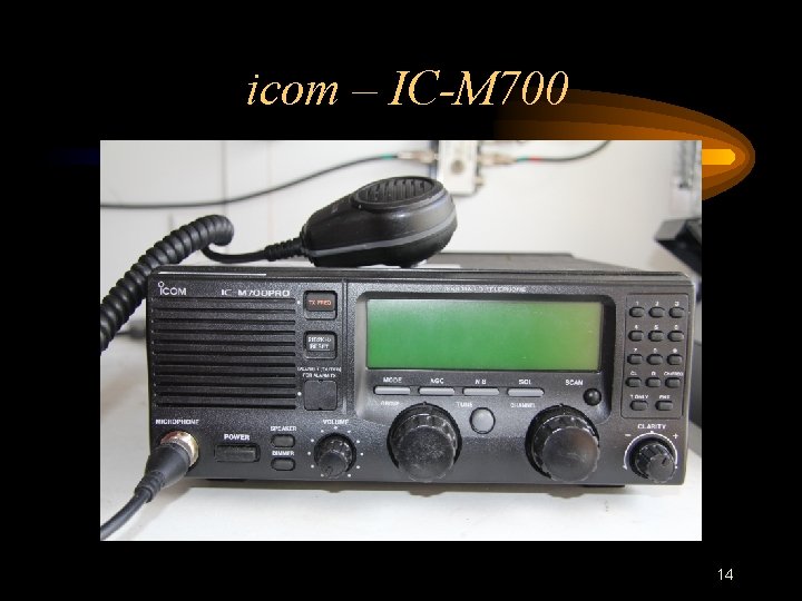 icom – IC-M 700 14 