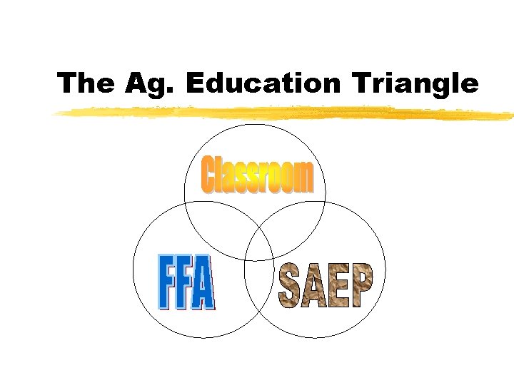 The Ag. Education Triangle 