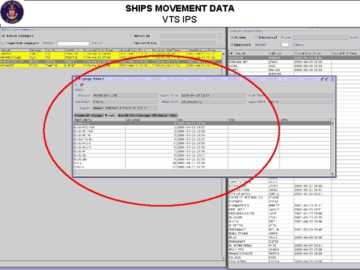 SHIPS MOVEMENT DATA VTS IPS 