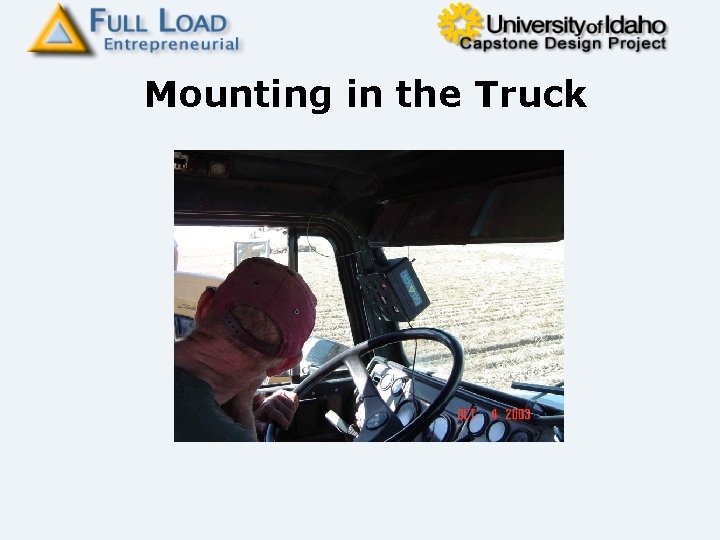 Mounting in the Truck 