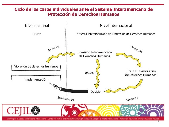 Ciclo de los casos individuales ante el Sistema Interamericano de Protección de Derechos Humanos