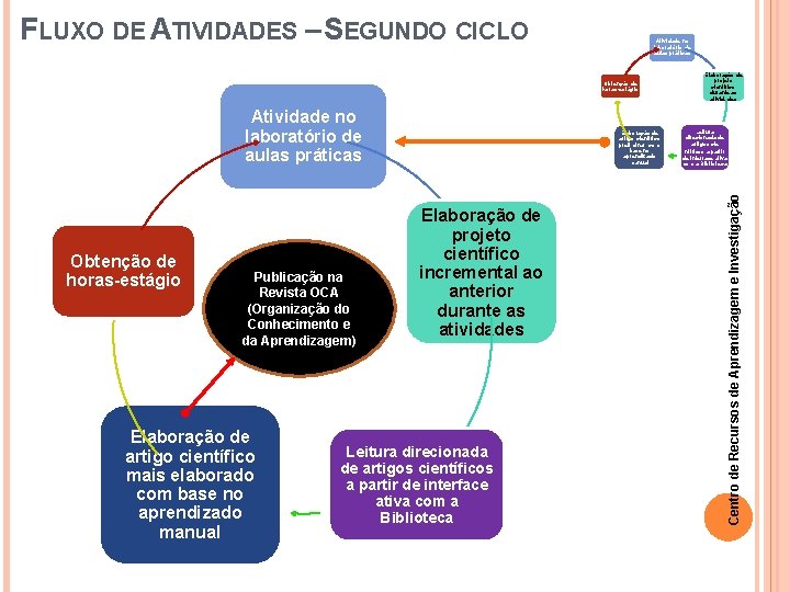 FLUXO DE ATIVIDADES – SEGUNDO CICLO Atividade no laboratório de aulas práticas Obtenção de