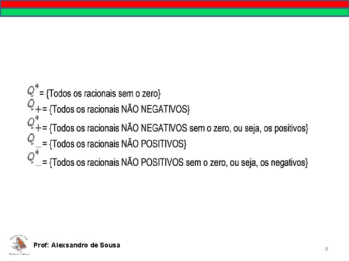 Prof: Alexsandro de Sousa 9 