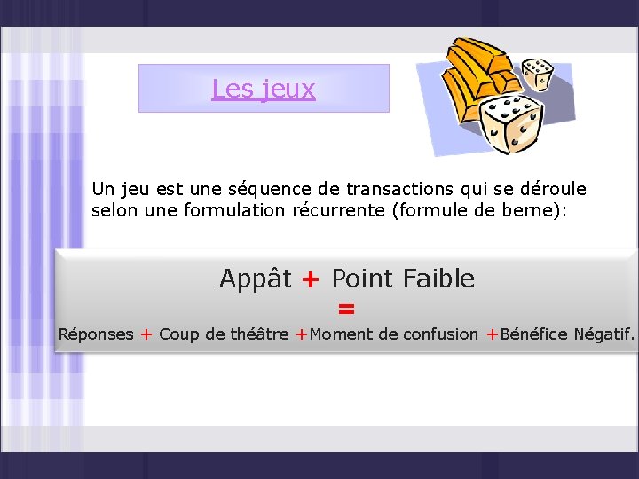 LAnalyse Transactionnelle Plan Partie I Prsentation gnrale de
