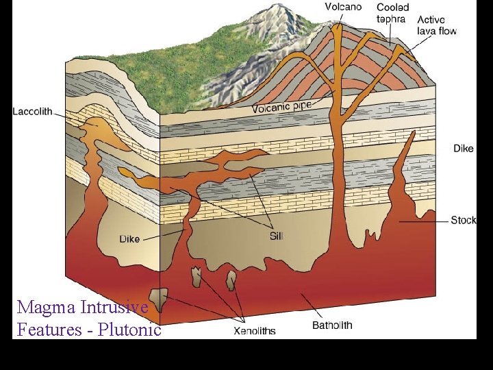 Magma Intrusive Features - Plutonic 