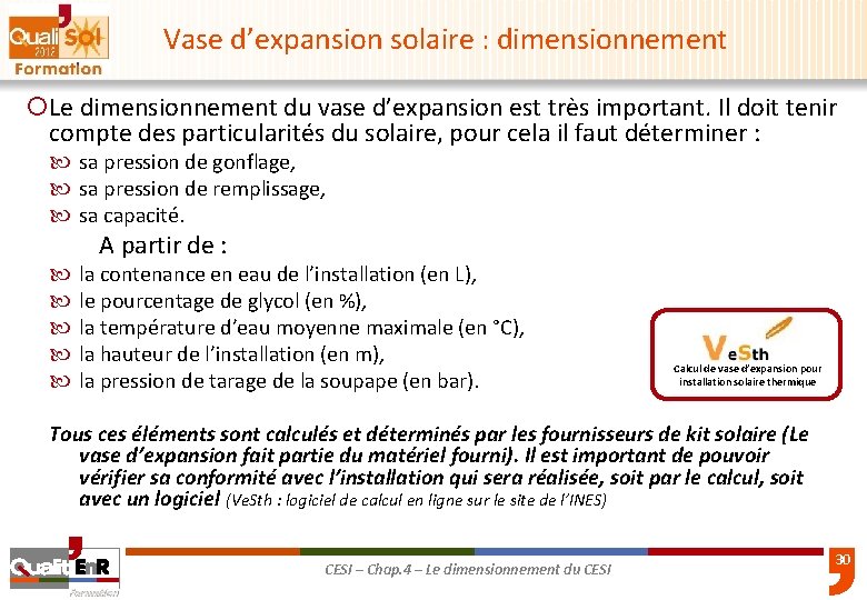 Vase d’expansion solaire : dimensionnement ¡Le dimensionnement du vase d’expansion est très important. Il