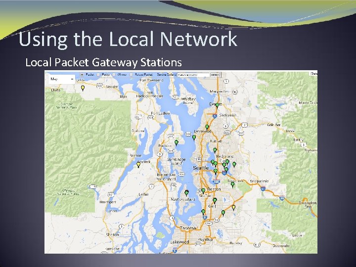 Using the Local Network Local Packet Gateway Stations 