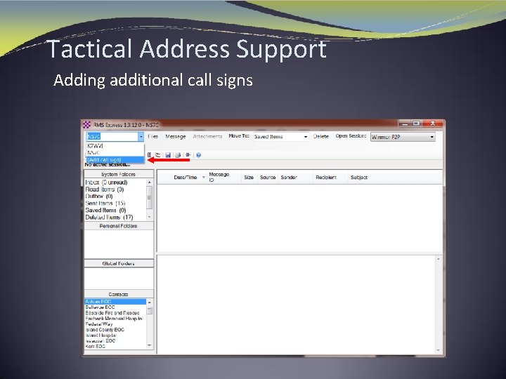 Tactical Address Support Adding additional call signs 