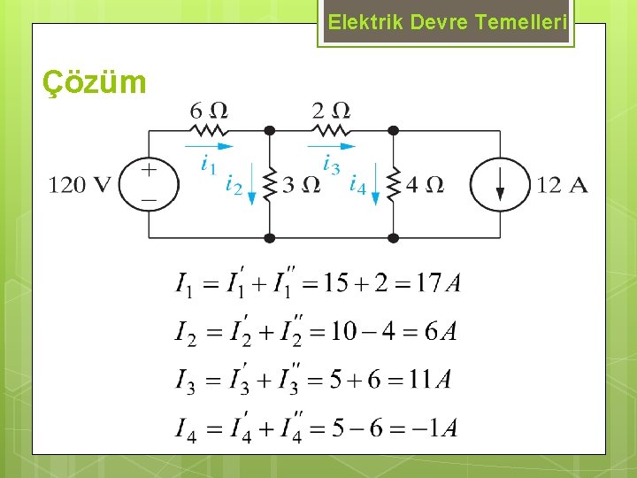 Elektrik Devre Temelleri Çözüm 