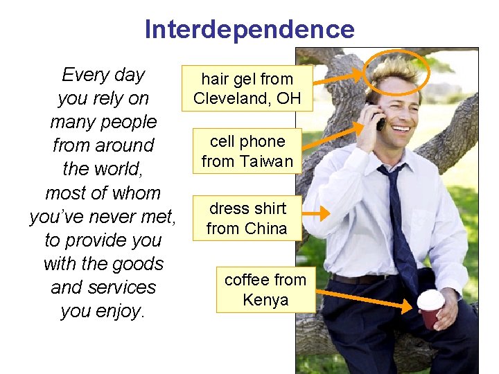 Interdependence Every day hair gel from Cleveland, OH you rely on many people cell