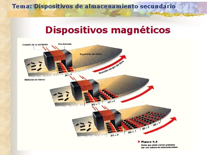 Tema: Dispositivos de almacenamiento secundario Dispositivos magnéticos 