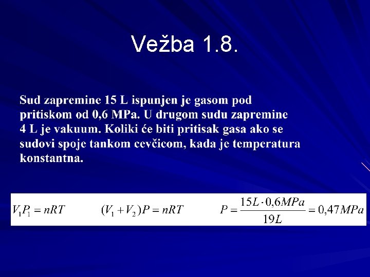 Vežba 1. 8. 