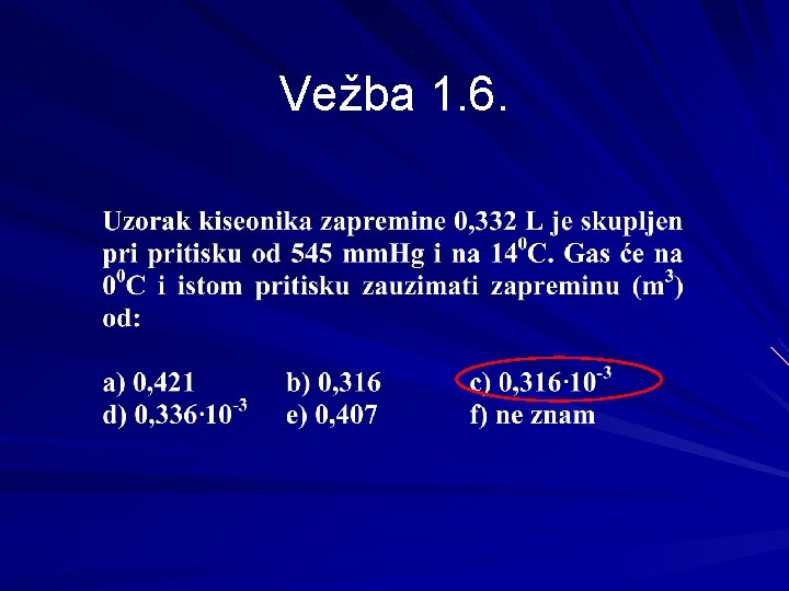 Vežba 1. 6. 