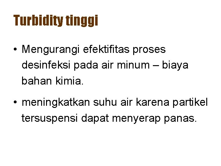 Suhu Turbidity Konduktivitas MK Laboratorium Lingkungan Taty Alfiah