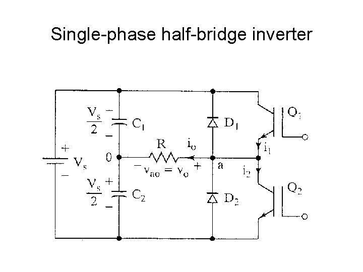 Single-phase half-bridge inverter 