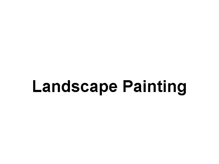 Landscape Painting 