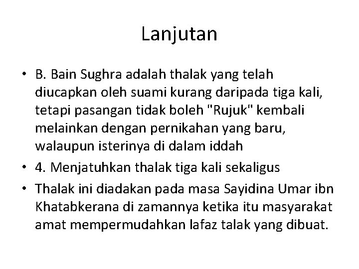 Thalak Rujuk Dan Hikmahnya Maria Ulfah 2007510173 Pengertia