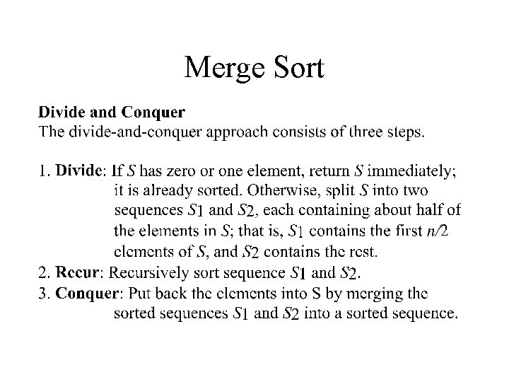 Merge Sort 