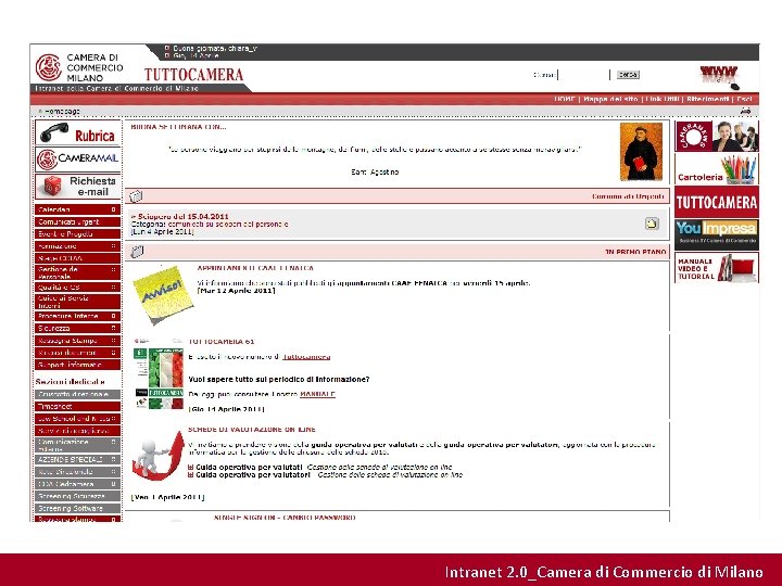 Intranet 2. 0_Camera di Commercio di Milano 