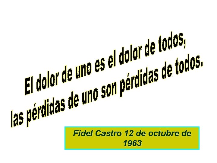 Fidel Castro 12 de octubre de 1963 