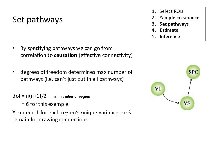 Set pathways • By specifying pathways we can go from correlation to causation (effective