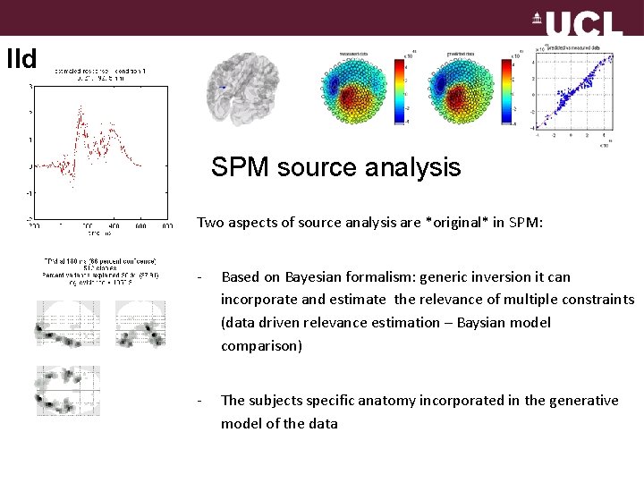 IId SPM source analysis Two aspects of source analysis are *original* in SPM: -