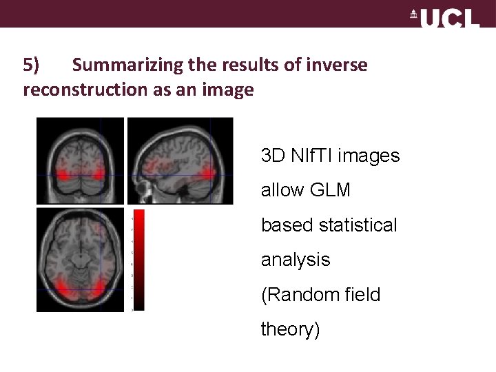 5) Summarizing the results of inverse reconstruction as an image 3 D NIf. TI