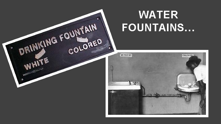 WATER FOUNTAINS… WATER FOUNTAINS…
