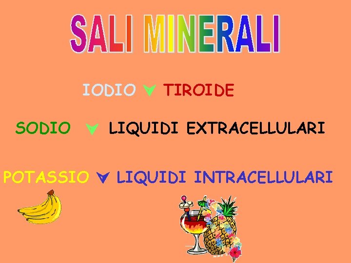 IODIO TIROIDE SODIO LIQUIDI EXTRACELLULARI POTASSIO LIQUIDI INTRACELLULARI 