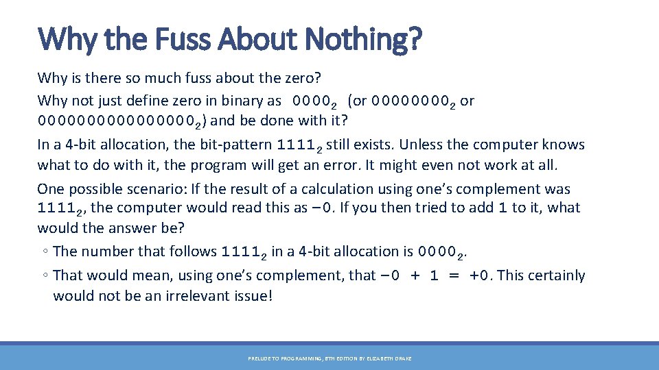 Why the Fuss About Nothing? Why is there so much fuss about the zero?