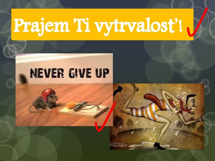 Prajem Ti vytrvalosť! 