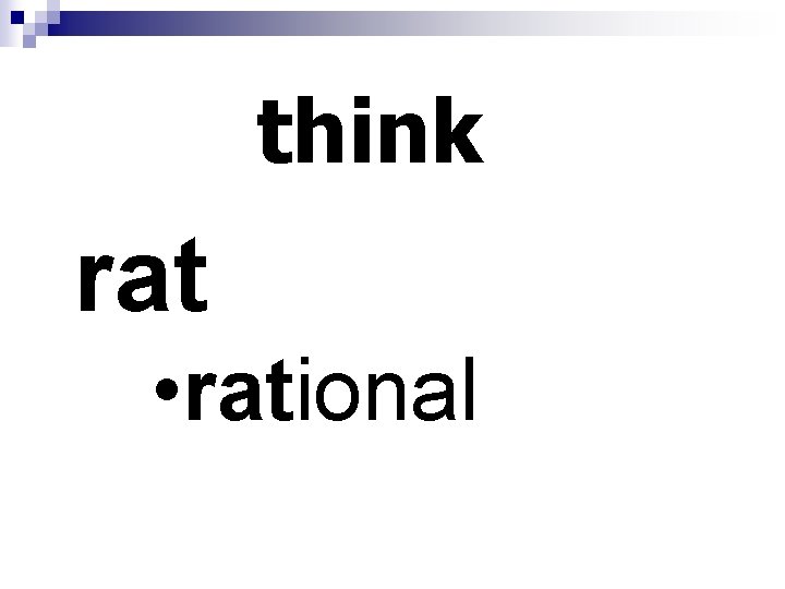 think rat • rational 