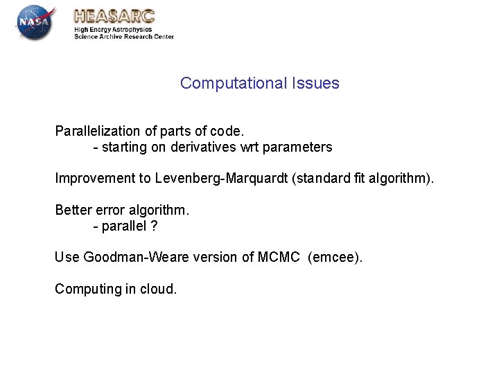 Computational Issues Parallelization of parts of code. - starting on derivatives wrt parameters Improvement Computational Issues Parallelization of parts of code. - starting on derivatives wrt parameters Improvement