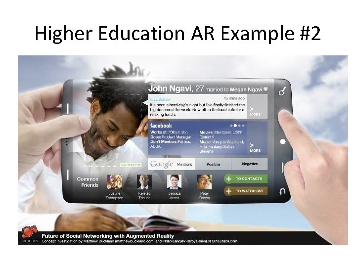 Higher Education AR Example #2 