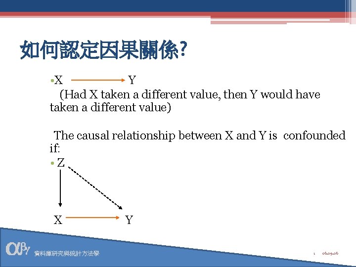 如何認定因果關係? • X Y (Had X taken a different value, then Y would have