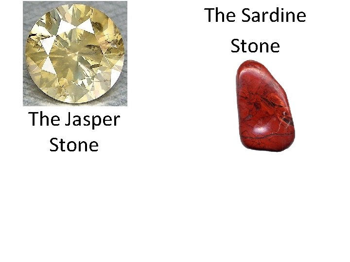 The Sardine Stone The Jasper Stone 