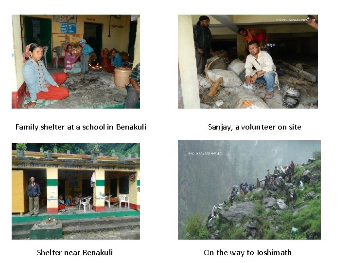 Family shelter at a school in Benakuli Shelter near Benakuli Sanjay, a volunteer on Family shelter at a school in Benakuli Shelter near Benakuli Sanjay, a volunteer on