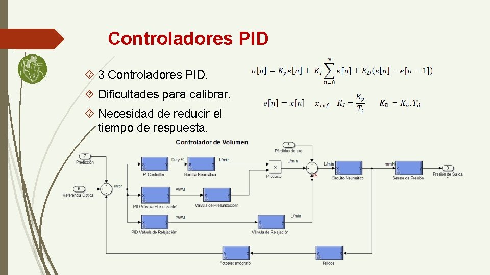 Controladores PID 3 Controladores PID. Dificultades para calibrar. Necesidad de reducir el tiempo de