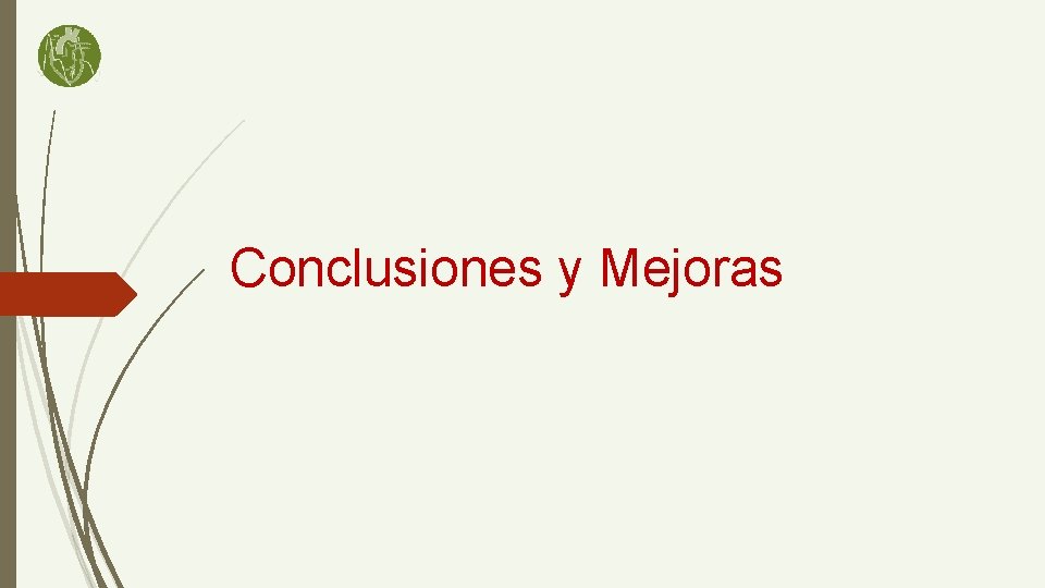 Conclusiones y Mejoras 