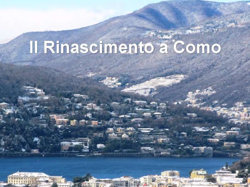 Il Rinascimento a Como 