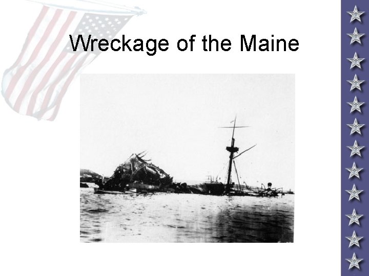 Wreckage of the Maine 