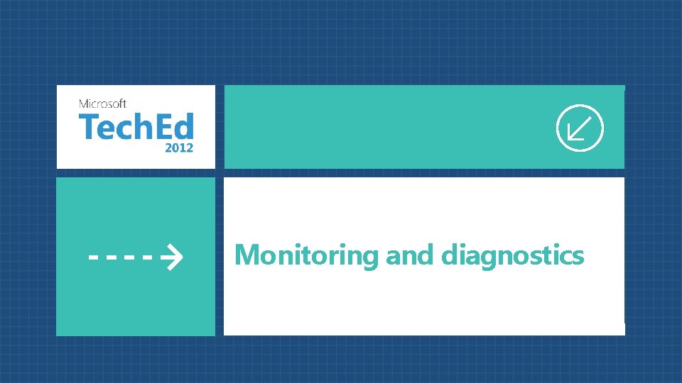 Monitoring and diagnostics 