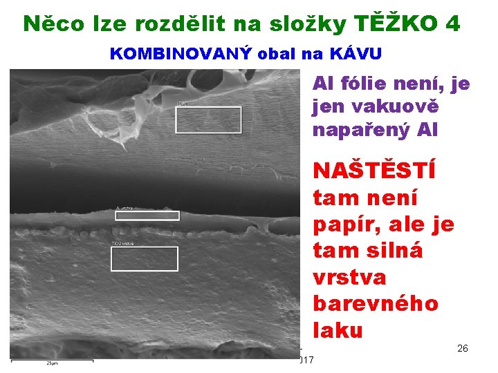 Něco lze rozdělit na složky TĚŽKO 4 KOMBINOVANÝ obal na KÁVU Al fólie není,