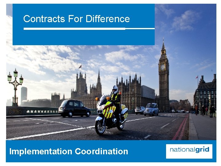 Contracts For Difference Implementation Coordination 