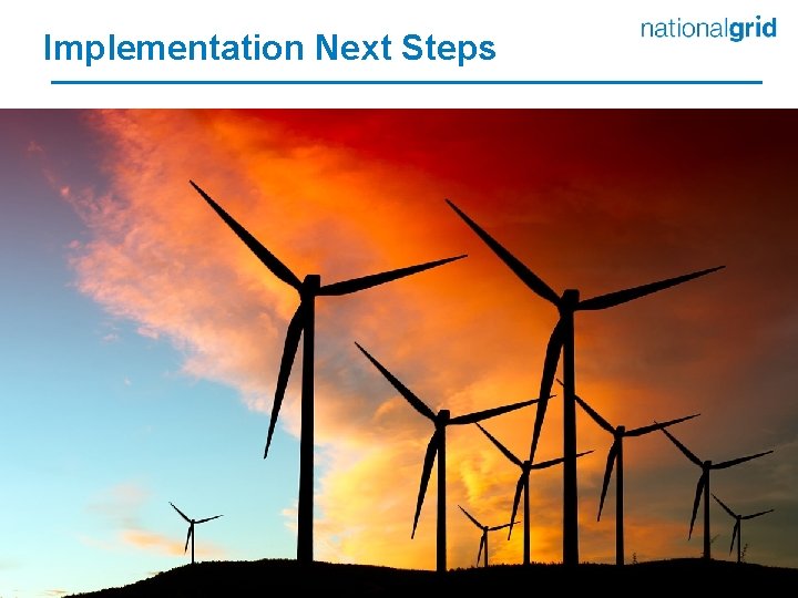 Implementation Next Steps 