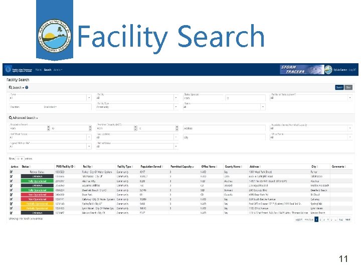 Facility Search 11 