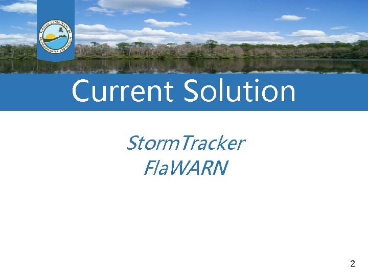 Current Solution Storm. Tracker Fla. WARN 2 