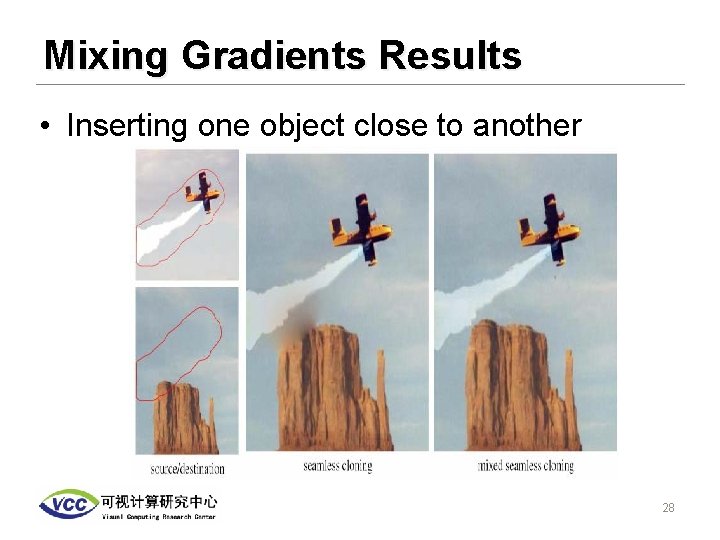 Mixing Gradients Results • Inserting one object close to another 28 